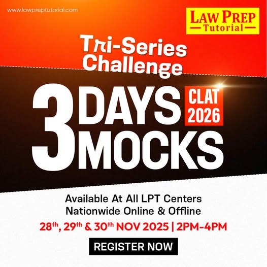 “CLAT 2026: Law Prep Tutorial ला रहा है 3-दिवसीय Tri-Series Challenge, छात्रों में उत्साह”